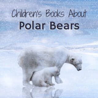 painting of a polar bear and her cub. Featured image for blog post children's books about polar bears.