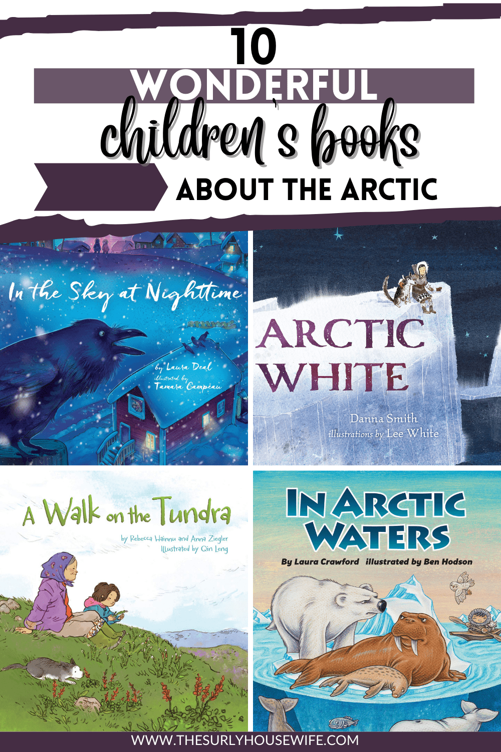 pinnable image: children's books about the Arctic